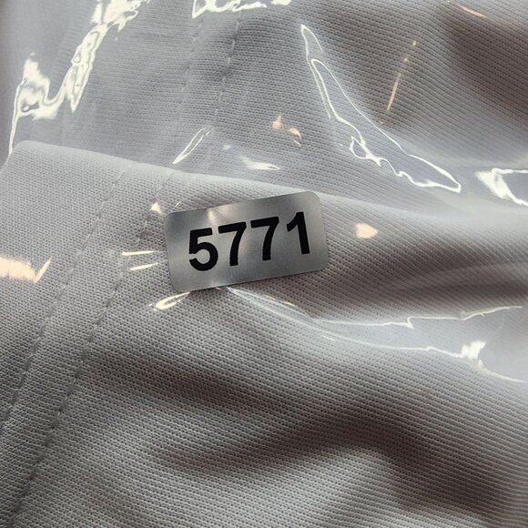 Men's Adidas Chest Print Golf Polo Shirt ADVR0821 White / Glory Blue Size L - Picture 10 of 10